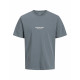 Camiseta de Manga Corta Hombre Jack & Jones JORVESTERBRO TEE SS 12240121 Gris