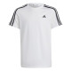 Child's Short Sleeve T-Shirt Adidas 3S TEE IC0605 White