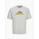 Camiseta de Manga Corta Hombre Jack & Jones JCOMOUNTAIN LOGO TEE SS CREW NECK 12262220 Gris