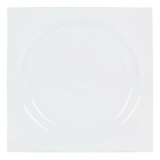 Plato Llano Zen Porcelana Blanco (27 x 27 x 3 cm)