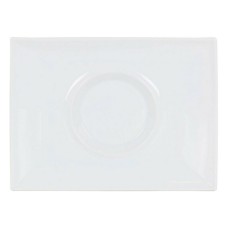 Plato Llano Gourmet Porcelana Blanco (29,5 x 22 x 3 cm)