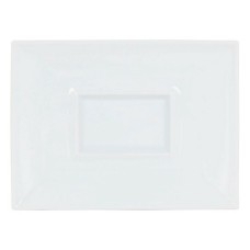 Plato Llano Gourmet Porcelana Blanco (29,5 x 22 x 3 cm)