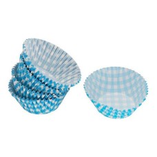 Set of Cake Tins Blue Disposable (50 pcs)