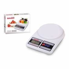 Báscula de Cocina Basic Home Digital LCD 7 kg Blanco (23 x 16 x 3,6 cm)