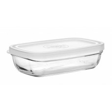 Fiambrera Duralex Freshbox Rectangular Transparente Con Tapa 15 cm 15 x 10 x 4 cm (15 cm)