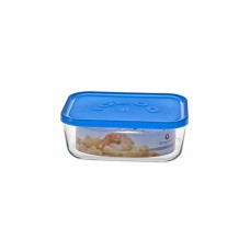 Lunch box Borgonovo Igloo Blue Rectangular 400 ml 13,5 x 9,5 x 6,5 cm 19 x 13,5 x 7,2 cm