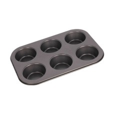 Flan Mould Quttin Cherry 6 Units Carbon steel 26,5 x 18,5 x 3 cm