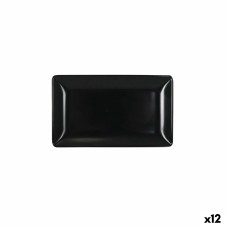 Snack tray La Mediterránea Dark grey 25 x 15 x 2 cm (12 Units)