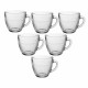 Juego de Tazas de Café Duralex Gigogne 220 ml 6 Piezas (6 Unidades)