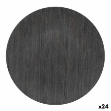 Underplate   PVC Wood Dark Ø 33 cm (24 Units)