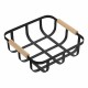 Cesta Multiusos Confortime Negro 23 x 23 x 8 cm (6 Unidades)