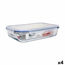 Hermetic Lunch Box Quttin   Rectangular 3,7 L 36 x 24,8 x 8,1 cm (4 Units)