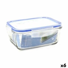 Hermetic Lunch Box Borgonovo Superblock Rectangular 17,5 x 13 x 7,5 cm (6 Units)