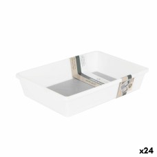 Organizador de Cajones Confortime Blanco 24,5 x 17 x 5 cm Base antideslizante (24 Unidades)