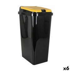 Cubo de Basura para Reciclaje Tontarelli Amarillo 45 L (6 Unidades)