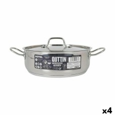 Cacerola Con Tapa Quttin Hotel Acero Ø 26 x 9 cm (4 Unidades)