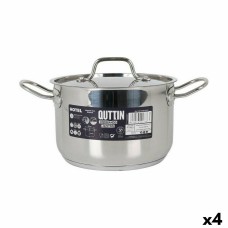 Casserole with Lid Quttin Hotel Steel ø 20 x 13 cm (4 Units)