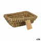 Multi-purpose basket Privilege Korne Brown wicker Rectangular 20 x 15 x 7 cm (36 Units)