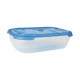 Set de Fiambreras Tontarelli Nuvola 1,15 L Azul Rectangular 3 Piezas (12 Unidades)