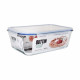 Fiambrera Hermética Quttin Transparente Rectangular 5,6 L (4 Unidades)