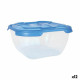 Set de Fiambreras Tontarelli Nuvola 2 L Azul Cuadrado 2 Piezas (12 Unidades)