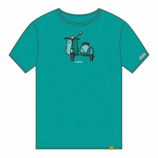 Camiseta de Manga Corta Cállate la Boca   Turquesa Sidecar