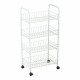 Carrito Verdulero Confortime Blanco Metal 4 Estantes 36 x 26,5 x 86 cm (5 Unidades)