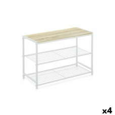 Estantería Confortime 3 Estantes Metal 60 x 30 x 43 cm (4 Unidades)