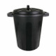 Cubo para la Basura Dem 70 L Negro 56 x 45 x 60 cm (3 Unidades)