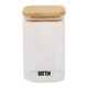 Recipiente Conservador de Alimentos Quttin Bambú Vidrio de Borosilicato 720 ml (12 Unidades)