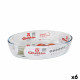 Fuente para Horno Quttin   Vidrio Ovalado 1,8 L 26,2 x 17,8 x 6,1 cm (6 Unidades)