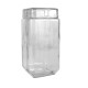 Tarro La Mediterránea Vidrio 2,2 L 11 x 11 x 22,5 cm Cuadrado (12 Unidades)