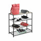 Estantería Confortime Negro Metal 60 x 30 x 63,5 cm (3 Unidades)