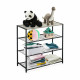 Estantería Confortime Negro Metal 60 x 30 x 63,5 cm (3 Unidades)