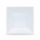 Set of reusable plates Algon Squared White Plastic 18 x 18 x 4 cm (24 Units)