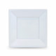 Set de platos reutilizables Algon Cuadrado Plástico 18 x 18 x 1,5 cm (24 Unidades)