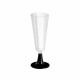 Copas de cava reutilizables Algon Negro 6 Unidades 150 ml (50 Piezas)