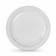 Set of reusable plates Algon Circular White Plastic 22 x 22 x 1,5 cm (6 Units)