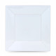 Set of reusable plates Algon Squared White Plastic 23 x 23 x 2 cm (24 Units)