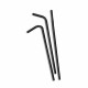 Straws Algon Cardboard Black 25 Pieces 24 Units