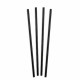 Straws Algon Cardboard Black 25 Pieces 24 Units