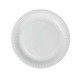 Set de Platos Algon Desechables Blanco Cartón 23 cm (36 Unidades)