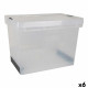 Caja de Almacenaje con Tapa Evolution Transparente 39 x 29 x 20,5 cm (6 Unidades) (39 x 29 x 20,5 cm)