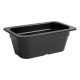 Serving Platter Inde Black 26,5 x 16,2 x 10 cm (3 Units)