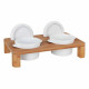 Soporte Inde Cazuela x 2 Bambú Porcelana 29 x 18 x 6 cm (6 Unidades)