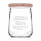 Transparent Glass Jar Inde Tasty 550 ml With lid (12 Units)