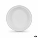 Set de platos reutilizables Algon Blanco 22 x 22 x 1,5 cm (36 Unidades)