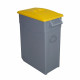 Cubo de Basura para Reciclaje Denox Amarillo 65 L (2 Unidades)