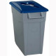 Cubo de Basura para Reciclaje Denox Azul 65 L (2 Unidades)
