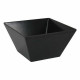 Bol para Aperitivos La Mediterránea Melamina Antracita 13 x 13 x 7 cm (24 Unidades)